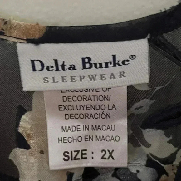 Delta Burke Sleepwear nightgown size 2x - Picture 3 of 4